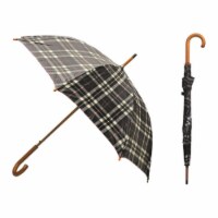 Big Time Products Llc Rainbrella 48129 46 in. Black & Red Plawood Umbrella - Pack of 16 (46