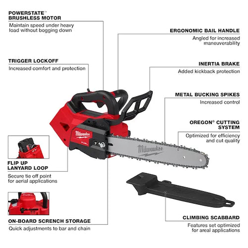 Milwaukee M18 FUEL™ 14 Top Handle Chainsaw (Tool-Only)