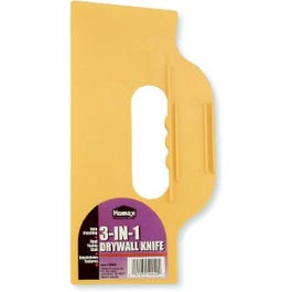 Drywall Knife, Triple-Edge, Heavy-Duty Plastic