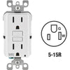 Leviton SmartlockPro Self-Test 15A White Residential Grade Tamper & Weather Resistant 5-15R GFCI Outlet