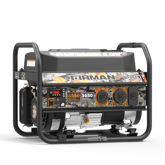 Firman Power Equipment Gas Portable Generator 4550w Recoil Start 120v