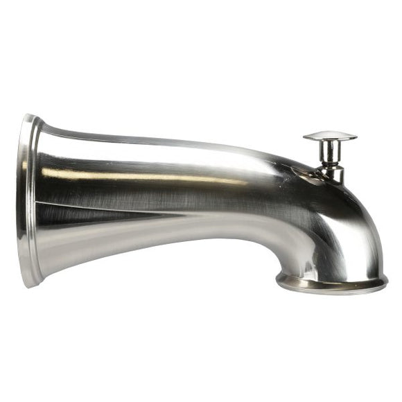 Danco Tub Spout with Diverter in Brushed Nickel.