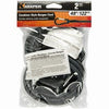 Bungee Cord, Mini Carabiner Hook, Gray, 48-In., 2-Pk.