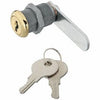 Door/Drawer Utility Lock, Brass, 3/4-In.