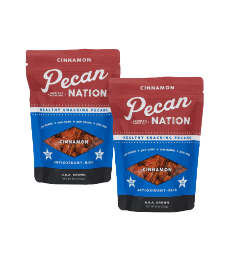 Pecan Nation Cinnamon Roast Pecan Nuts Halves, 8 oz