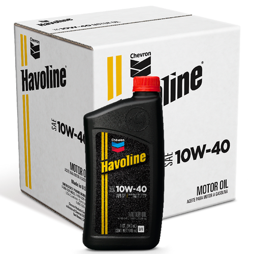 Havoline Motor Oil 10W-40 Quart Case 1 Quart