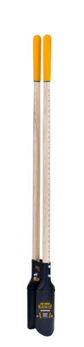 True Temper Post Hole Digger With Ruler And Cushion End Grips On Hardwood Handle