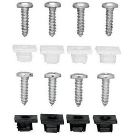 License Plate Fastener,  Black,Nylon, 4-Pk.