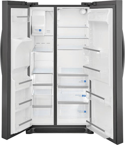 Frigidaire Gallery 25.6 Cu. Ft. 36 Standard Depth Side by Side Refrigerator Black Stainless Steel