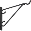 National 12 In. Black Vinyl-Coated Steel Plant Hanger Bracket