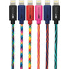 GetPower 10 Ft. Multi-Color Braided Lightning USB Charging & Sync Cable