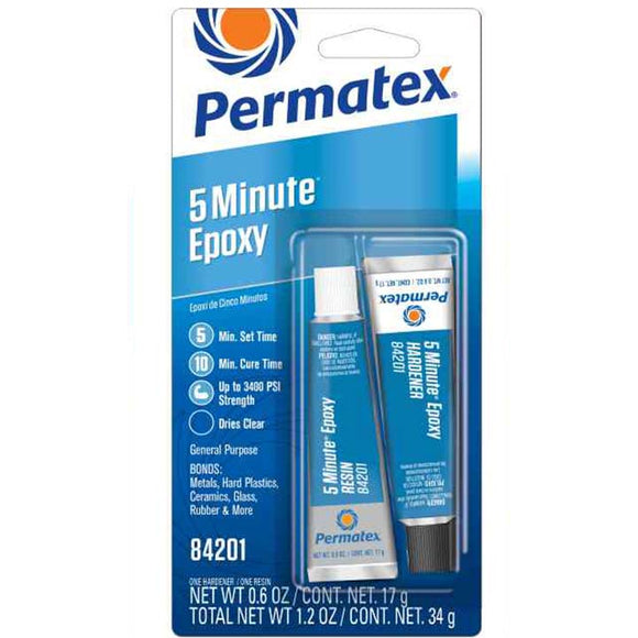 Permatex 5 Minute Gap Filling Epoxy 1.2 oz