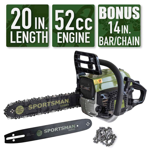 Sportsman 20 inch plus 14 inch Chainsaw Combo Kit