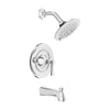 f American Standard Chancellor 1.8 GPM Tub and Shower Trim Kit with Ceramic Disc Valve Cartridge and Lever Handle