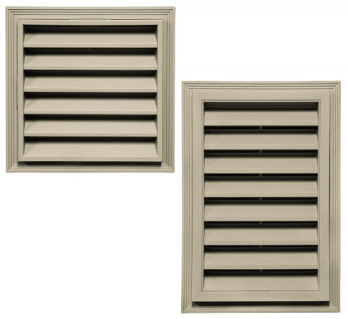 Builders Edge Rectangle Gable Vent - White